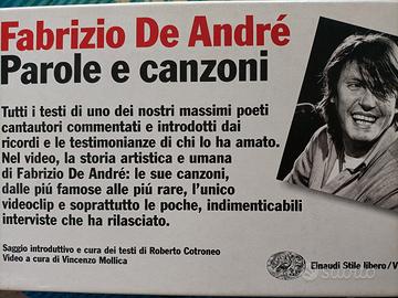 libro + vhs Fabrizio De André 