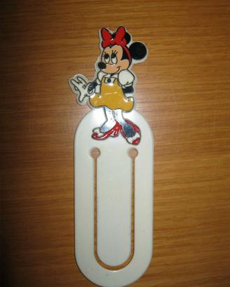 Segnalibro in plastica anni 80-Minnie Disney
