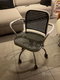 Sedie silver de padova con rotelle