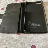 Cover a libro In pelle x iPhone SE