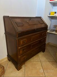 Scrivania sécretaire in legno vintage