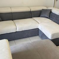 Divano letto con pouf contenitore