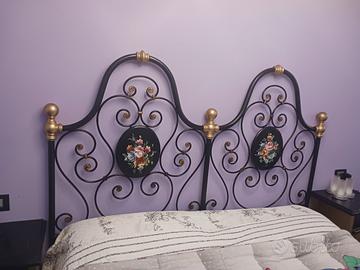 letto matrimoniale in ferro battuto