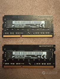 MT 8 Giga x2 moduli 4+4 , MT8KTF51264HZ-1G6E2