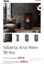 Stufa a pellet mai usata imballata nuovissima