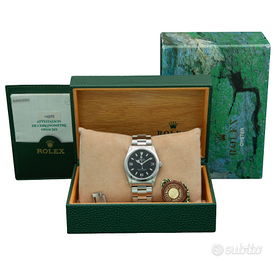 Rolex Explorer 14270 36mm Full Set Quadrante Nero