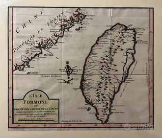 Mappa antica Isola Formosa/Taiwan - Bellin 1750 ca