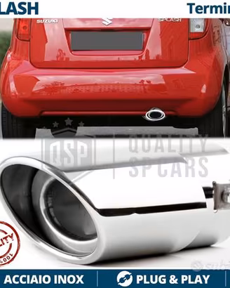 TERMINALE Scarico per SUZUKI SPLASH OVALE Cromato