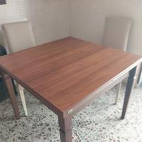 Tavolo noce a portafoglio 