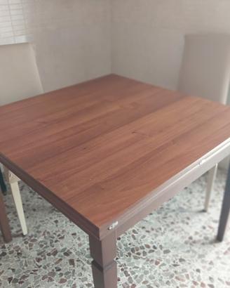 Tavolo noce a portafoglio 