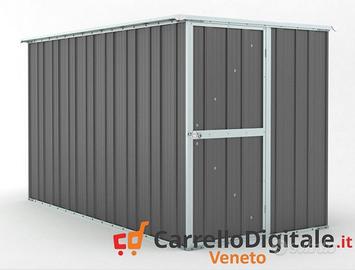 Deposito attrezzi giardino 175x307cm grigio scuro