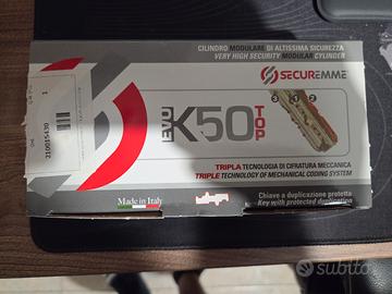 Cilindro europeo Securemme K50top, 31/51, 5 chiavi