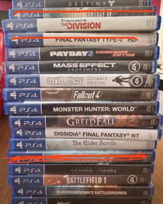 Lotto 14 giochi per PlayStation 4