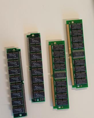 4 RAM Vintage EDO SIMM 72 pin 32 mb -128 totPC