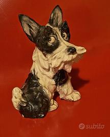 Statuetta  cane Schnauzer in ceramica