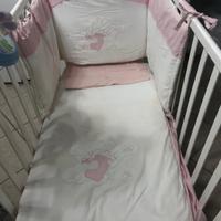 Piumino sfoderabile per culla con paracolpi