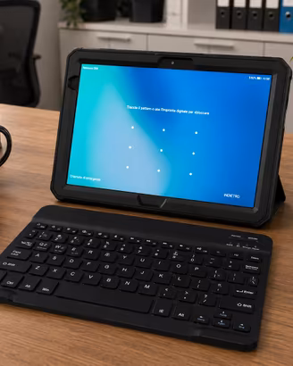 tablet huawei mediapad + cust antiurto + tastiera
