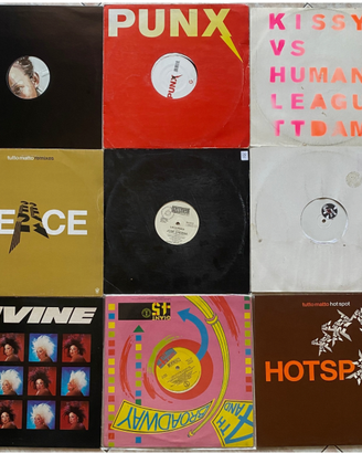 LOTTO 9 DISCHI VINILE HOUSE-DISCO MIX 80-90-00's