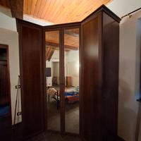  Cabina Armadio Angolare con Specchio
