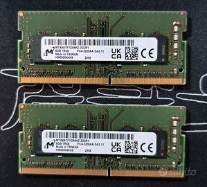 DDR4 Sodimm 2 x 8 GB (16 GB) 3200mhz