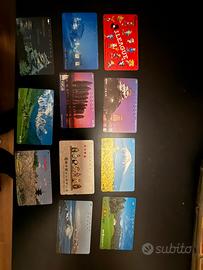 Lotto schede telefoniche NTT Giapponesi RARE