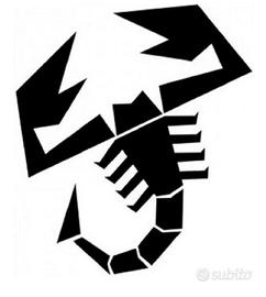 kit  3 adesivi habarth,+scritta per stop n vinile 