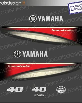 Kit adesivi sostitutivo per  motore yamaha 40 cv