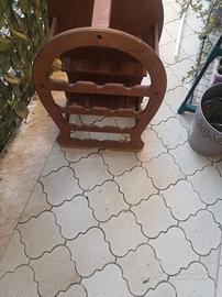 Portabottiglie cantinetta legno