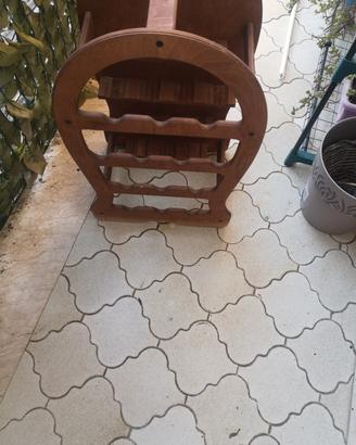 Portabottiglie cantinetta legno