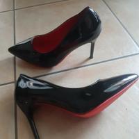 scarpe donna décolleté n.38 nuove tacco 9 cm.