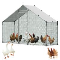 Pollaio in Metallo di Grandi Dimensioni 3 x 1 x 2m