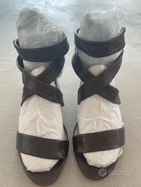 Sandali in pelle marrone Nero Giardini mis. 38