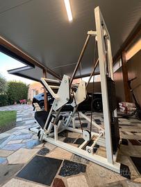 Leg Press Professionale 45° con Pacco Pesi (150 kg