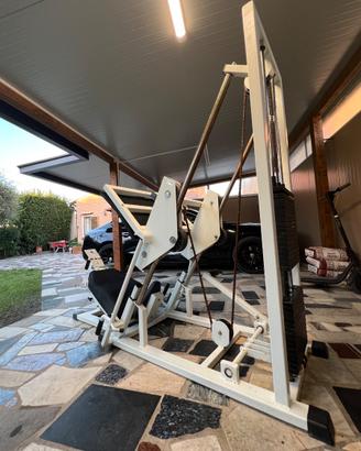 Leg Press Professionale 45° con Pacco Pesi (150 kg