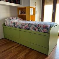 LETTO SINGOLO ATTREZZATO