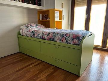 LETTO SINGOLO ATTREZZATO
