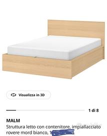 letti singoli con contenitore Ikea mod Malm