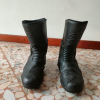 Stivali da moto in pelle 