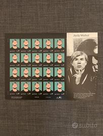 Francobolli USA Andy Warhol – foglietto completo