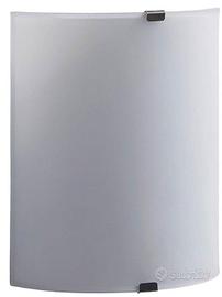 APPLIQUE DA MURO CON VETRO BIANCO RUGOSO