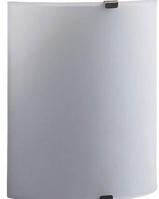 APPLIQUE DA MURO CON VETRO BIANCO RUGOSO