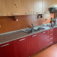 Cucina completa in legno con piano in granito -3.1