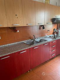 Cucina completa in legno con piano in granito -3.1