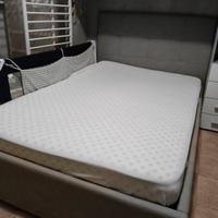 Letto contenitore 1 piazza e mezza con imbottitura