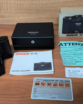 Minox 35GL macchina fotografica vintage