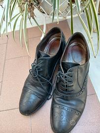 francesine donna in pelle nera