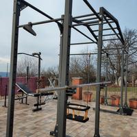 Rack x Pesistica con due bilancieri olimpici