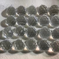 Gocce di Vetro sfaccettate con foro