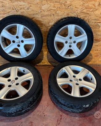 4 RUOTE CERCHI IN LEGA 16" PEUGEOT 307 ANNO 2005
