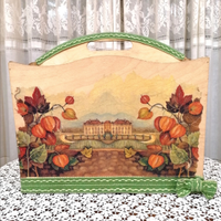 Portagiornali in Découpage 31x33 cm